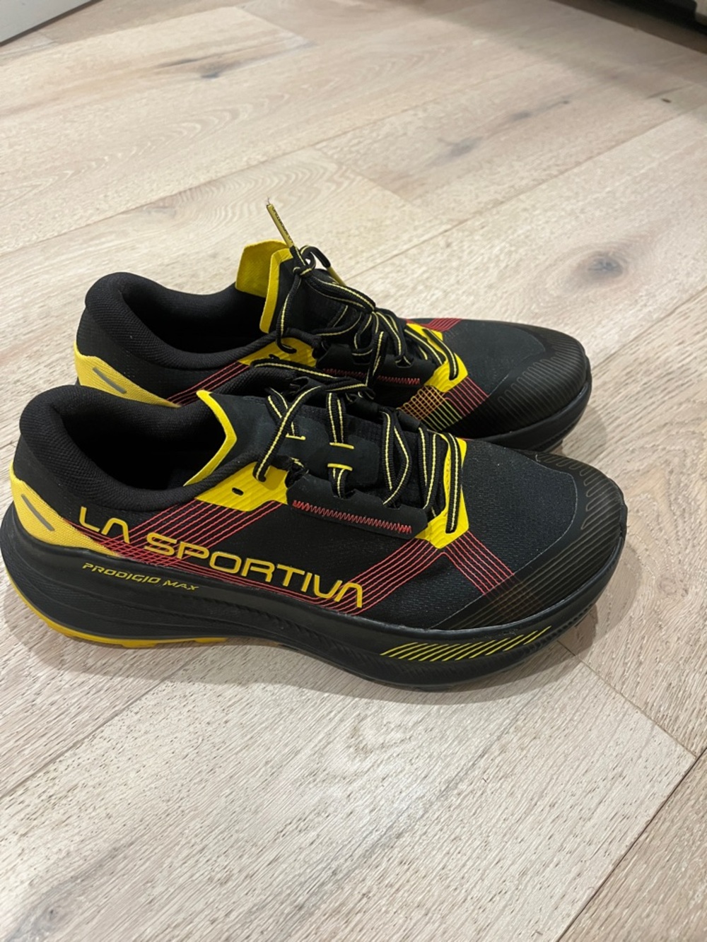 La Sportiva Prodigio Max Men’s Trail Running Shoes - Black, Yellow, Red